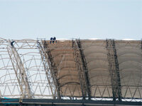 نصب سقف پارچه ای فولاد آرنا 2