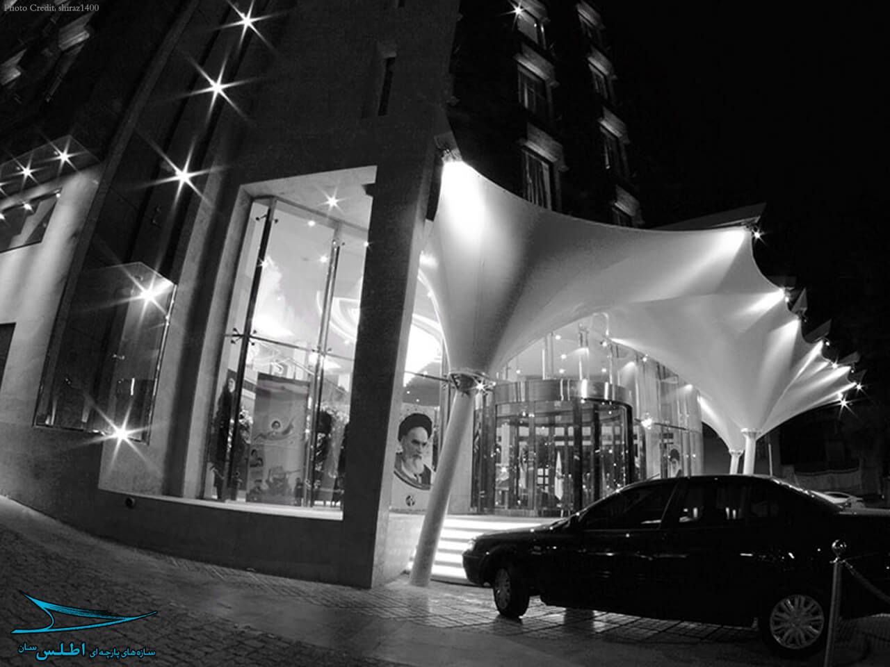 ورودی و روف گاردن هتل رویال شیراز