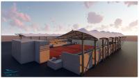 سازه پارچه ای سقف استادیوم تنیس المپیک کیش